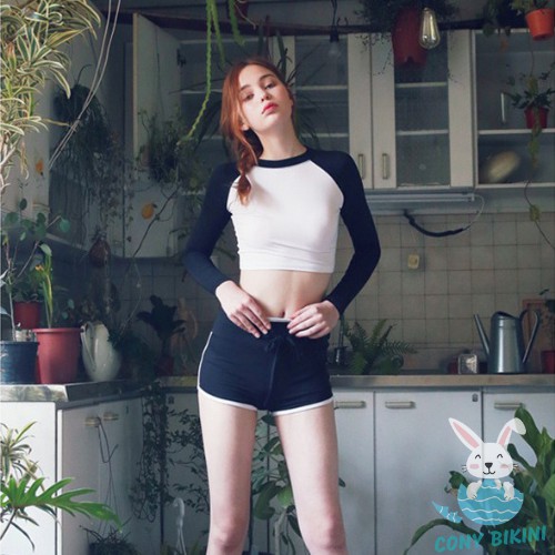 Bộ Đồ Bơi Đi Tắm Biển Nữ Bikini 2 Mảnh (Set Áo Dài Và Quần Lót) 1911 - NAM CONY