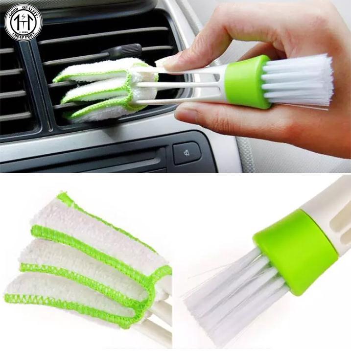 Car Auto Vent Louver Cleaning Brush Computer Keyboard Blinds Duster Cleaner Tool