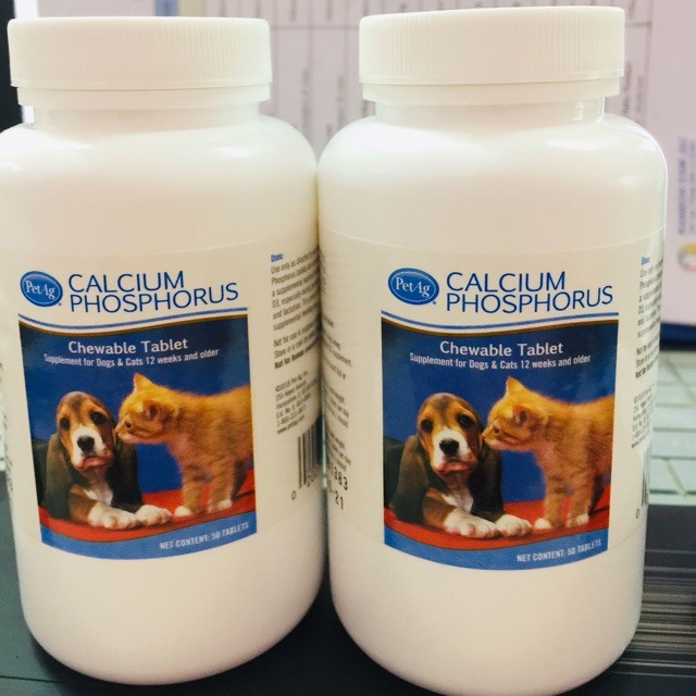 [Chính Hãng] 01 Viên Bổ Sung Canxi Chó Mèo Calcium Phosphorus - lẻ 1 viên Canxi PetAg