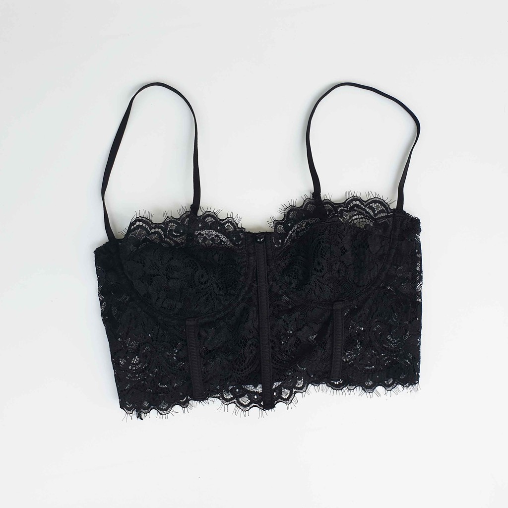 [Tặng mã 30k] Áo lót croptop BraletteFactory, áo lót ren mỏng sexy có gọng, mút lót, bralette hàng thiết kế  [ mẫu N02] | BigBuy360 - bigbuy360.vn