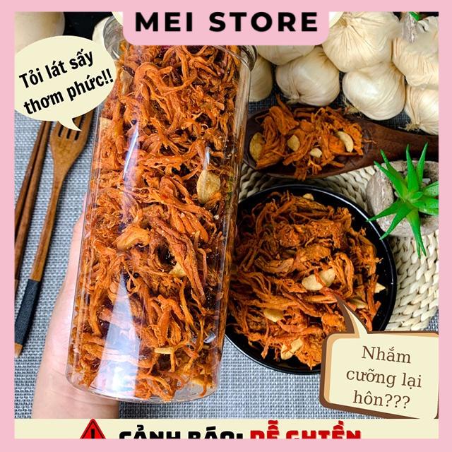 Hủ 300g Khô Heo Cháy Tỏi - Hàng Chất Lượng Bao Ngon