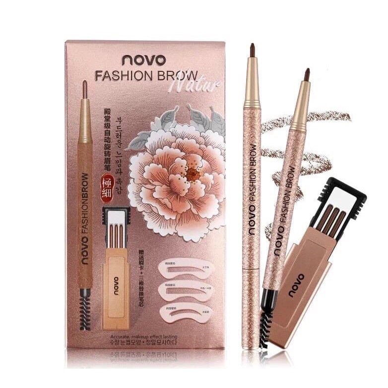 BỘ KHUÔN VẼ CHÂN MÀY NOVO FASHION BROW