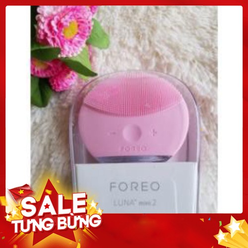 Máy rửa mặt massage Foreo Luna Mini 2 bảo hành 1 đổi 1 công nghệ sóng âm hiện đại làm sạch da hiệu quả Chammart