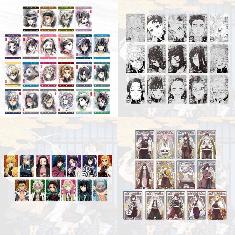 Bộ 22 Thẻ Hình Nhân Vật Anime Quỷ Dữ 5x8.2cm