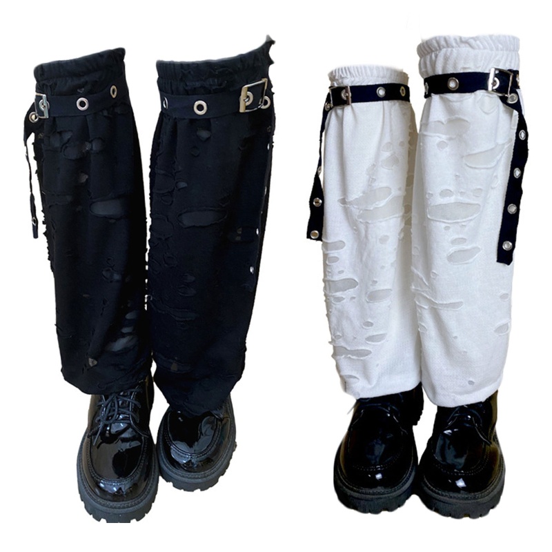 Youyo Vớ Ống Chân Cao Đến Đầu Gối Phong Cách Gothic Punk Mùa Hè Ấm Áp Dành Cho Nữ