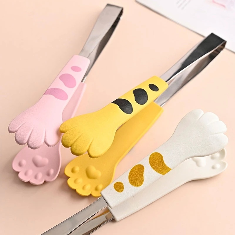 1 Kẹp Gắp Thức Ăn 12CM Hình Chân Mèo Dễ Thương