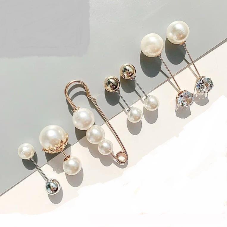Set 7 khuy cài áo đính đá đính ngọc siêu sang chảnh ( tuyển khách sỉ)