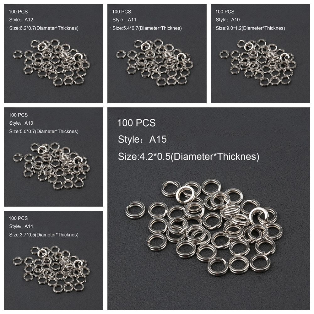 Set 100 chiếc móc gắn móc câu cá cho mồi câu cá giả tiện dụng