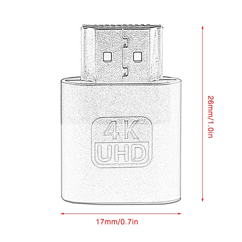 Đầu Chuyển Đổi VGA HDMI-compatible Màn Hình Ảo