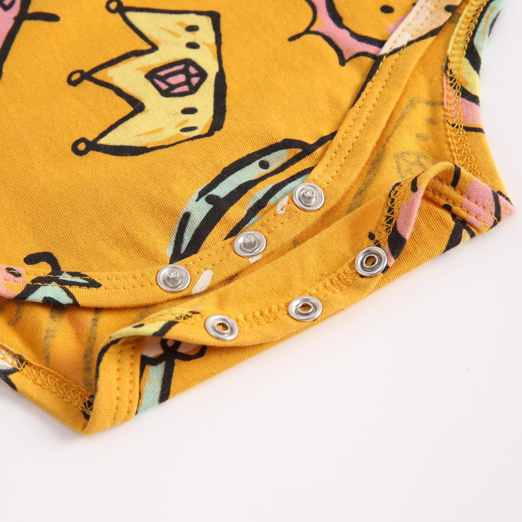 Sanlutoz Áo Liền Quần Dài Tay Chất Liệu Cotton In Hình One Piece Dành Cho Trẻ Nhỏ