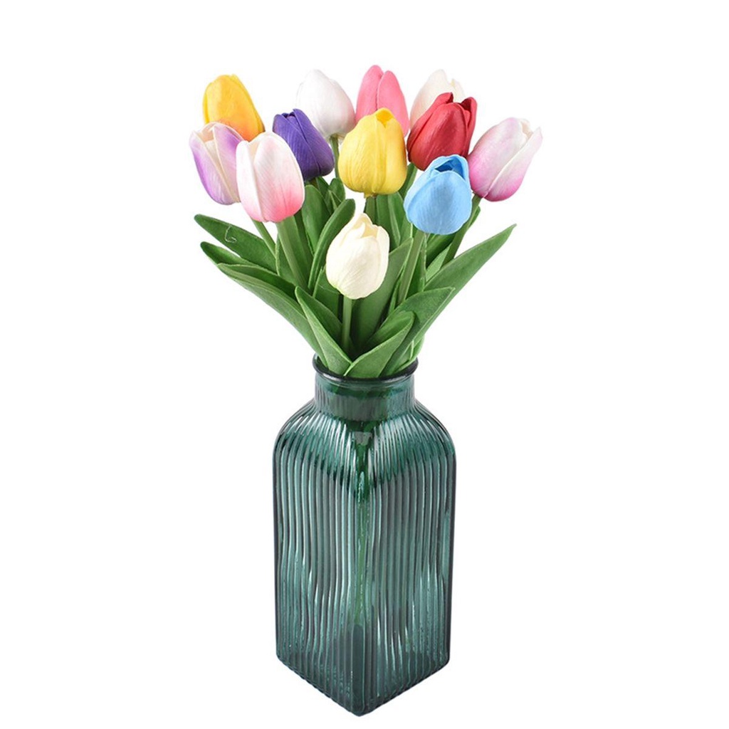 Bó Hoa Tulip Nhân Tạo Trang Trí Tiệc Cưới