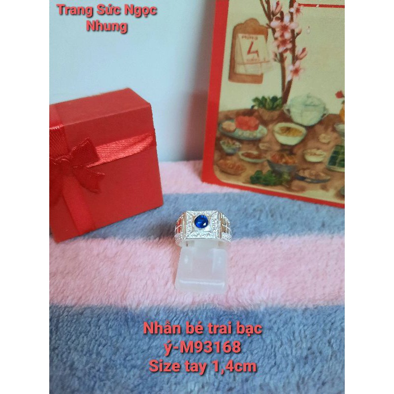 Nhẫn bé trai bạc ý-M93