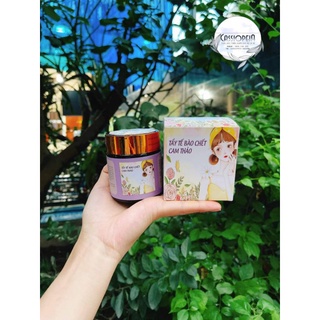 Tẩy tế bào chết cam thảo cafe dành cho da mặt, tẩy da chết tốt, da mềm mịn, trắng sáng, hấp thụ kem dưỡng tốt