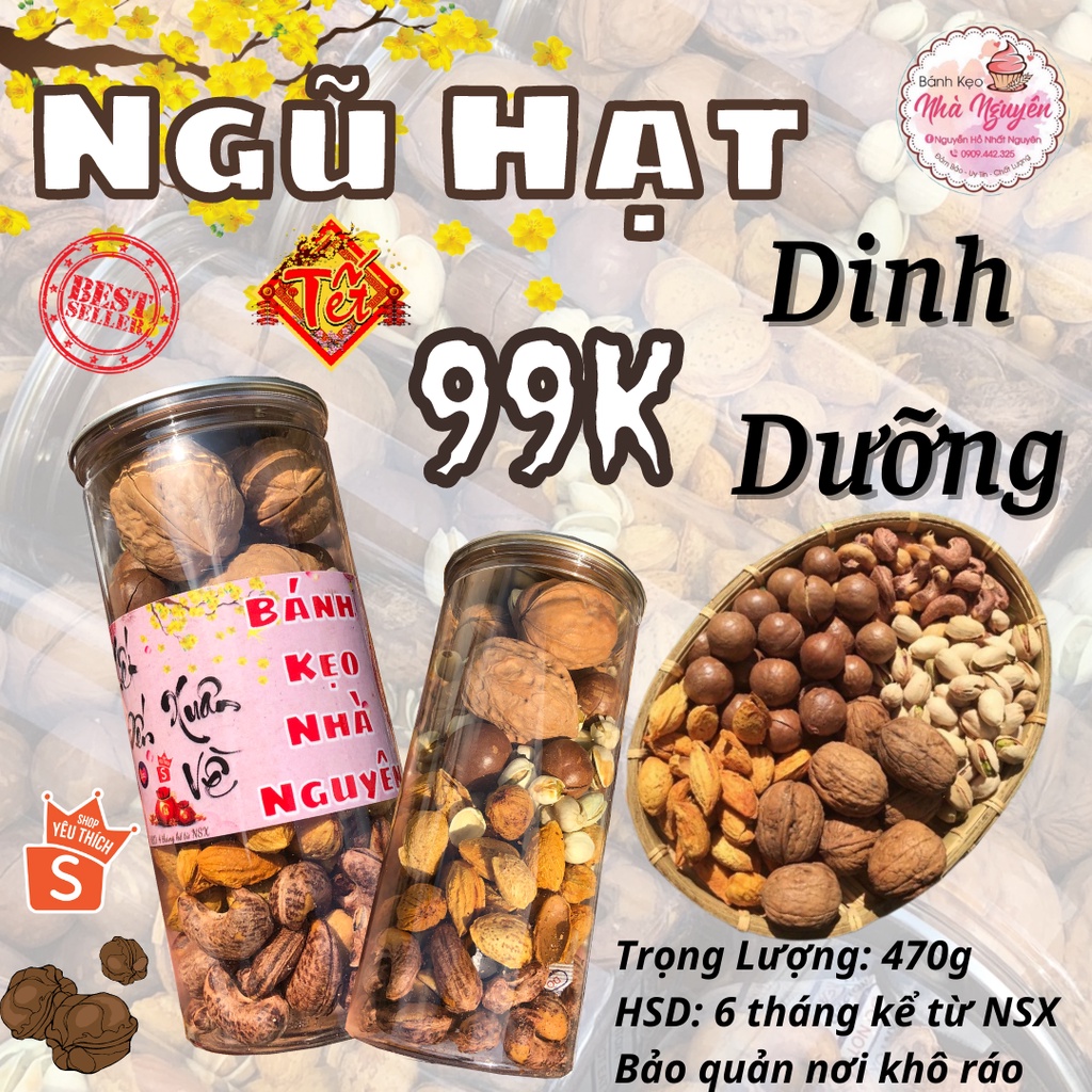 NGŨ HẠT DINH DƯỠNG MIX LON PET 450G