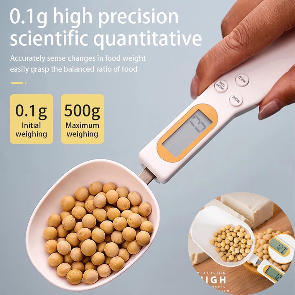 Cân Điện Tử Mini 500g 0.1g Màn Hình LCD Dùng Cân Bột / Cà Phê / Sữa