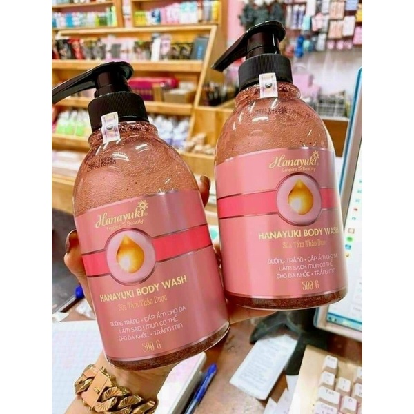 Sữa tắm Hanayuki Body Ứah chai to 500ml