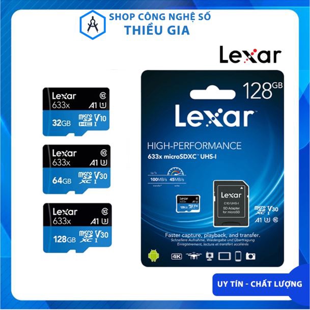 Thẻ nhớ LEXAR Chính hãng chuyên dụng cho Camera ip, Camera hành trình, Điện thoại