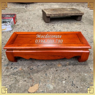 Đế Kê Chữ Nhật Gỗ Hương Trơn-Đế Kê Khung Ảnh,Kê Tượng Nằm