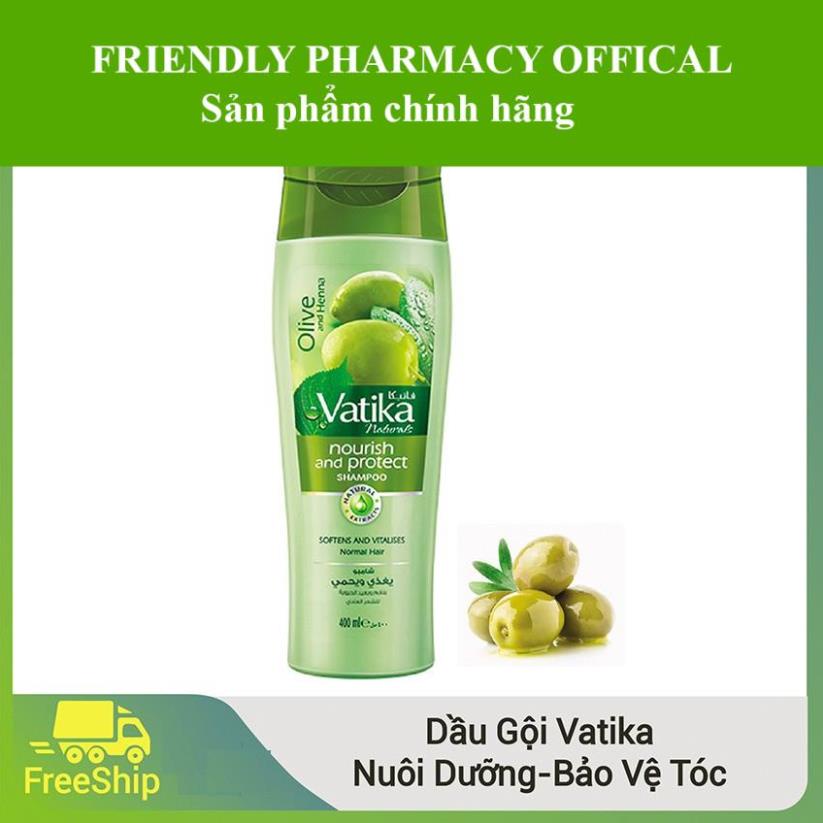 Dầu gội Vatika Naturals Nourish &amp; Protect Shampoo nuôi dưỡng và bảo vệ tóc dày óng mượt 700ml