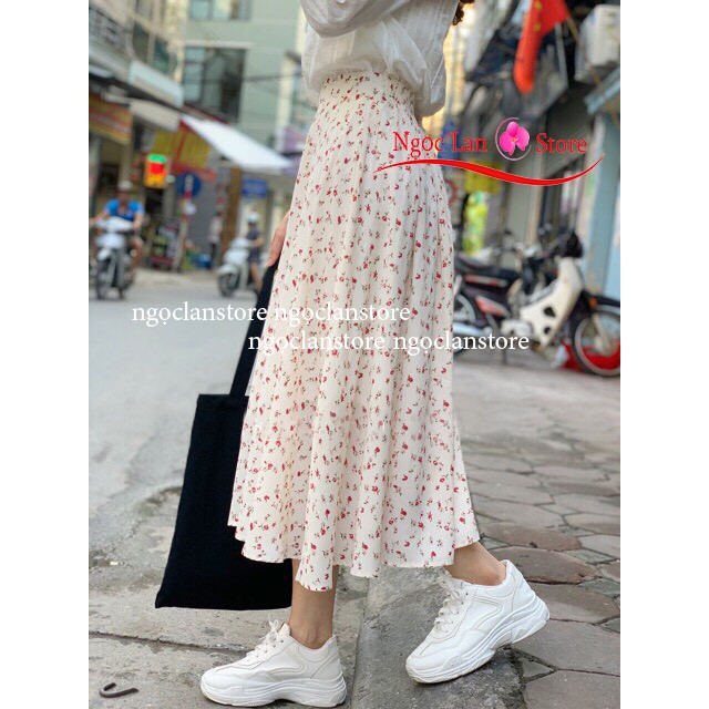 Chân váy Hoa Nhí Chiffon Siêu Đẹp