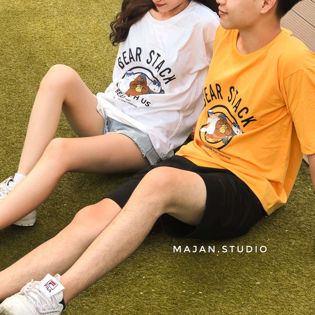 [Summer] Áo phông tay lỡ Bear Freesize