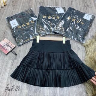 Chân váy 2 tầng xếp ly