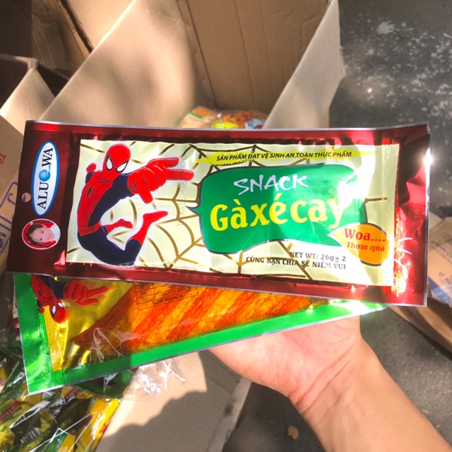 GÓI SNACK GÀ XÉ CAY MIẾNG SIÊU HOT TIỆM CỔNG TRƯỜNG