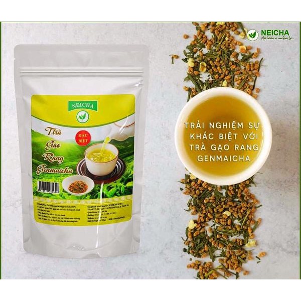 Trà Gạo Rang Genmaicha Neicha Cao Cấp - DETOX Thanh Lọc Cơ Thể (100g)