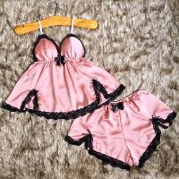 SET BỘ NGỦ 2 DÂY SEXY SATIN LỤA CAO CẤP