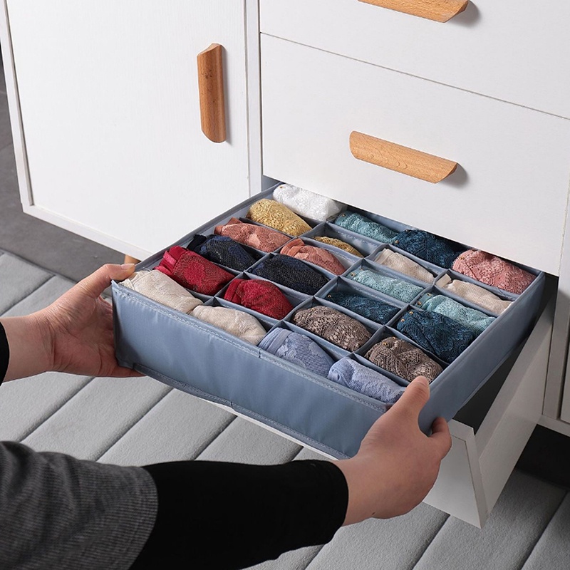 24 grids Hộp đựng đồ lót Ghome đa năng gọn nhẹ chia ngăn siêu tiện lợi rộng