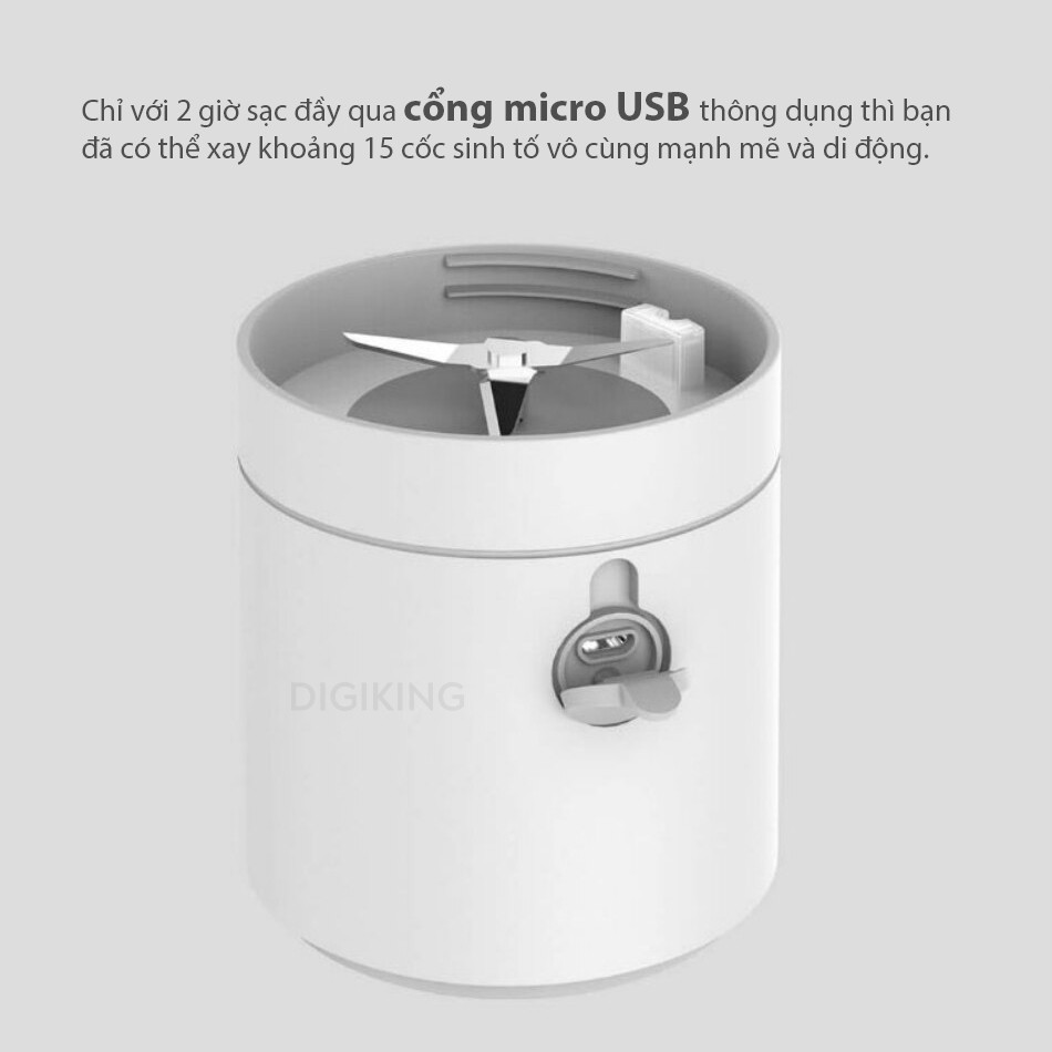 [Mã 2404EL10K giảm 10K đơn 20K] Máy xay sinh tố Xiaomi Xiao Mijia Portable Juice Machine 350ml