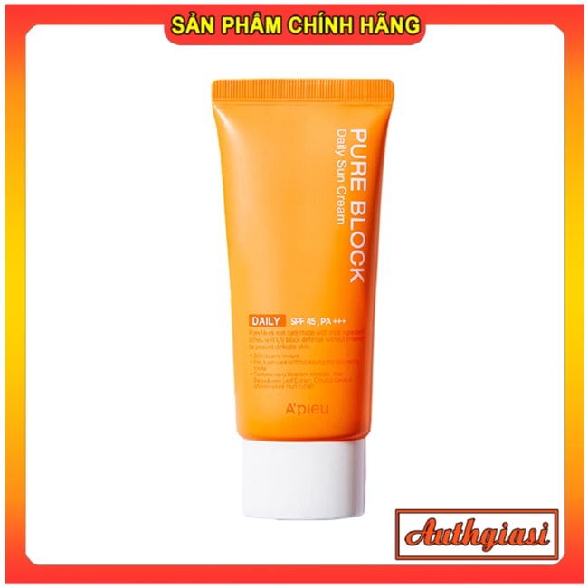 Kem chống nắng Apieu HỒNG LÊN TONE SIÊU XINH Pure Block Nature Sun Cream 50ml KCN | BigBuy360 - bigbuy360.vn