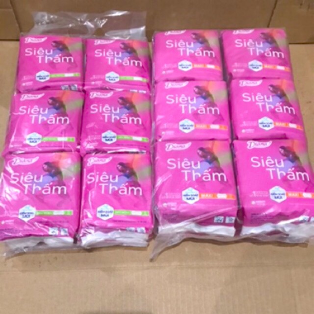 Bịch 6 Gói Băng Vệ Sinh Diana Maxi/ Siêu Mỏng Không Cánh
