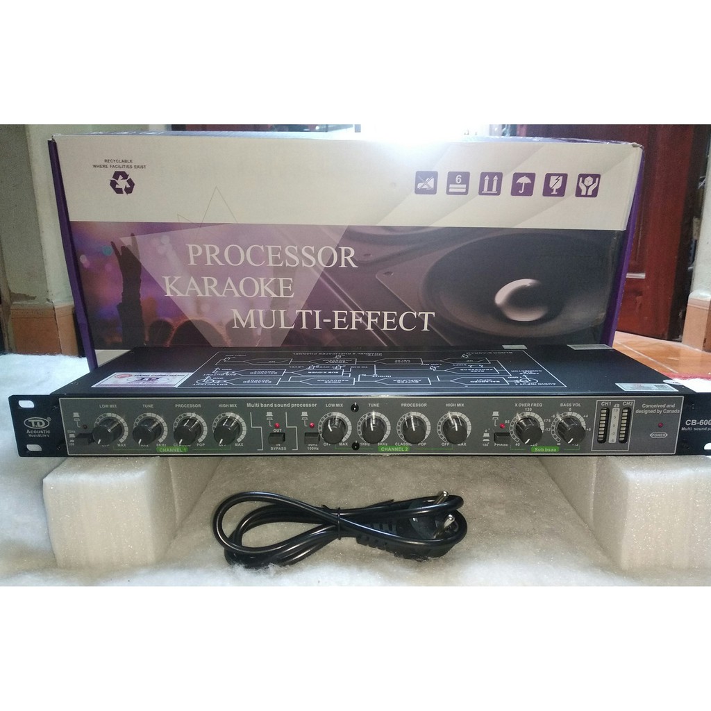 Máy nâng tiếng TD Accoustic CB 600  - Hàng chính hãng, chân AV mạ đồng vàng - Gia Khang Electronics