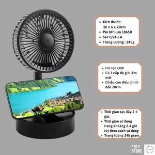 [Mã ELHA22 giảm 5% đơn 300K] Quạt mini gấp gọn đa năng mini Lazy A9