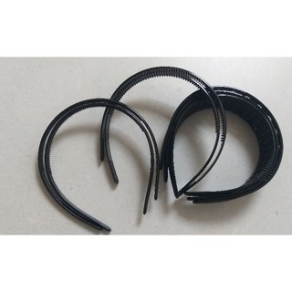 sườn nhựa  cài tóc màu đen có răng cưa (set 5 cái)