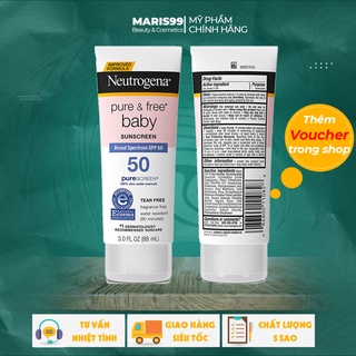 Kem Chống Nắng Neutrogena Pure & Free Baby Sunscreen Broad Spectrum SPF 50 (88ml)