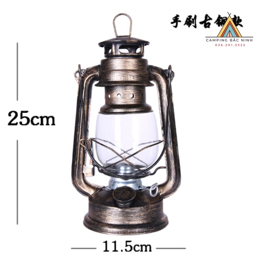 Đèn dầu kiểu dáng cổ điển đi bão