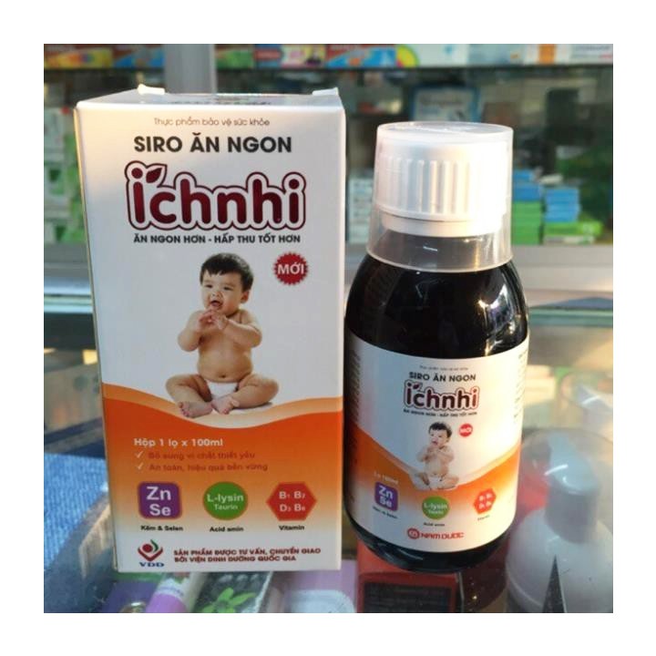 Siro ăn ngon Ích Nhi (Chai 100ml) - Giúp Bé Ngon Miệng - Victory Pharmacy