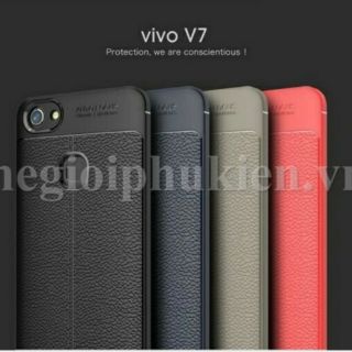 Ốp lưng dẻo vân da Auto Focus cho vivo v7