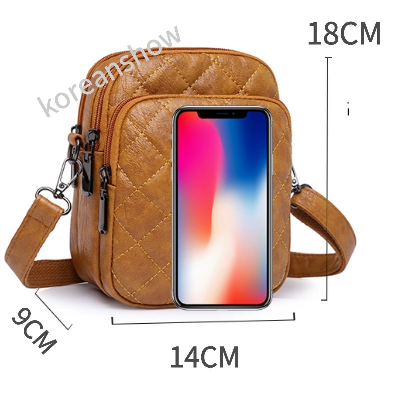 Túi da đeo chéo Mini đựng điện thoại phong cách Hàn Quốc thời trang cho nữ Túi xách nữ-76