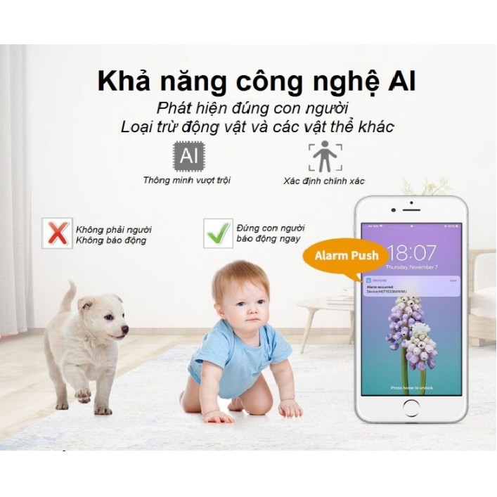 Camera IP WIFI Trong nhà SriHome SH020 Xoay 360 độ 3.0MP (Siêu Nét) Tích Hợp Cảm Biến Cảnh Báo | BigBuy360 - bigbuy360.vn