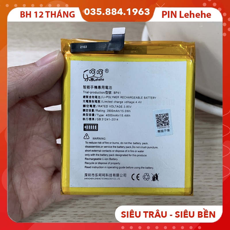 Pin Xiaomi Redmi K20/ BP41 - PIN SIÊU TRÂU - Chính Hãng Lehehe - BH 12 Tháng, Dùng Thử 7 Ngày