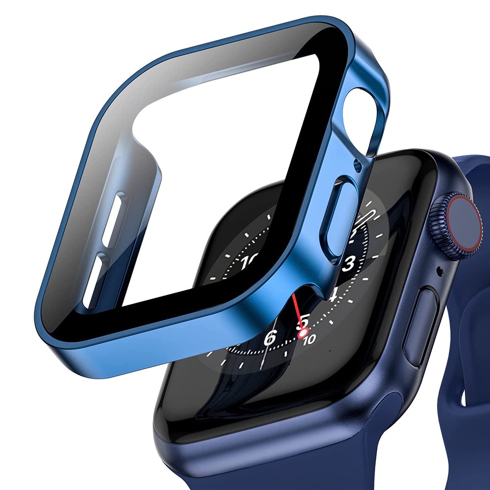 Ốp Bảo Vệ Mặt Đồng Hồ Thông Minh Chống Thấm Nước Mạ Điện 44mm 45mm Cho iwatch SE 7 6 SE 5 4 40mm 41mm