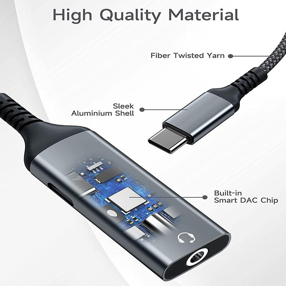 MYRONGVN Bộ ĐiềU HợP Âm Thanh Aux 60W PD KèM Phụ KiệN Cho Samsung Huawei Xiaomi