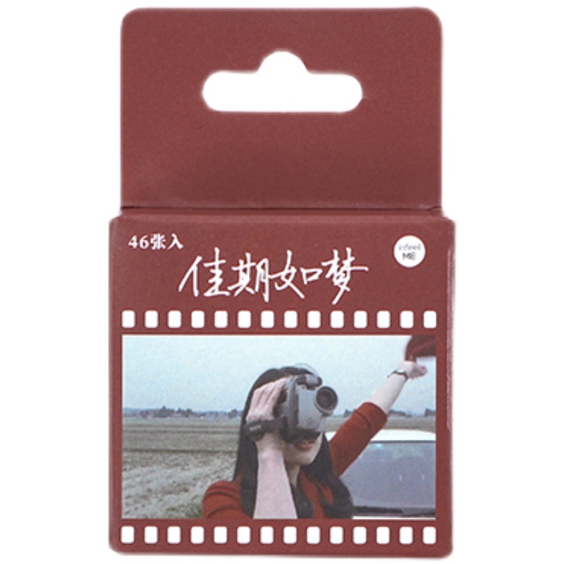 Set 46 Miếng Dán Trang Trí Sổ Tay/Sổ Tay Bằng Giấy Kiểu Năm Mới