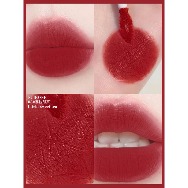 [Hàng mới về] Son bóng nhung lì dạng lỏng không gây khô môi màu sắc thời trang lâu trôi cho học sinh