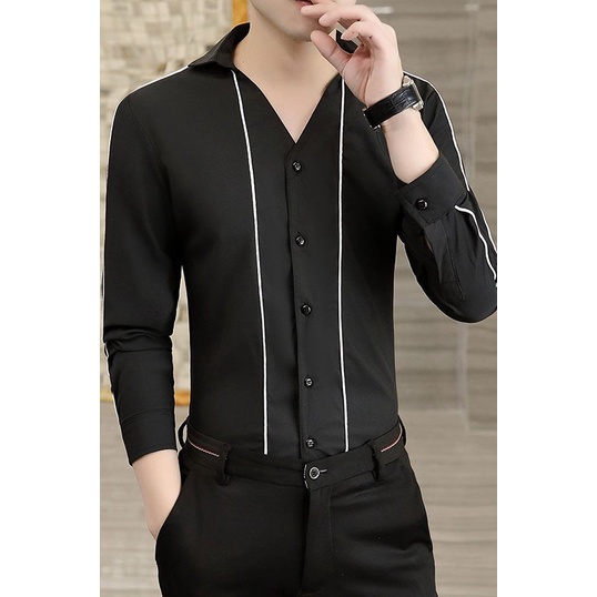 Áo sơ Mi, Áo sơ Mi Nam dài tay, chất liệu Cotton cao cấp có giãn, mát mẻ, thấm mồ hôi, không nhăn, không nhàu,mã- N35