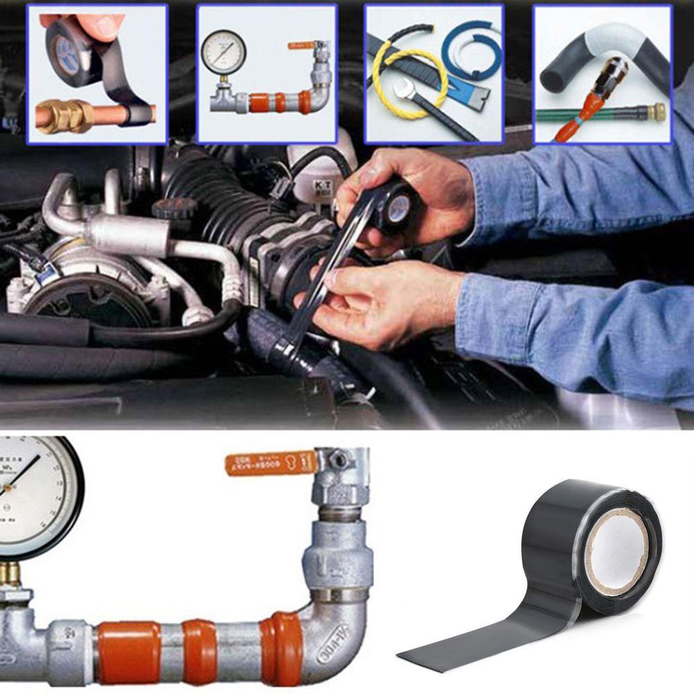 LAKAMIER Cuộn Băng Keo Màu Đen Tự Dính Chống Thấm Nước Tiện Lợi