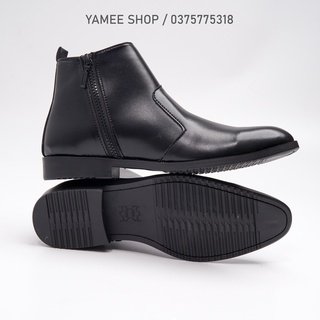 Giày Chelsea Boots Classic khoá kéo, cổ lửng, đế khâu chắc chắn
